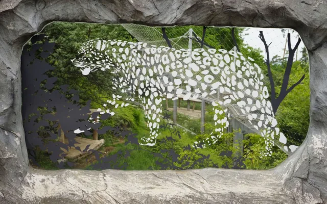 Ptáky, kteří v olomoucké zoo naráželi na prosklený pavilon levhartů, zastaví speciální nálepky