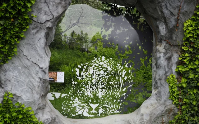 Ptáky, kteří v olomoucké zoo naráželi na prosklený pavilon levhartů, zastaví speciální nálepky