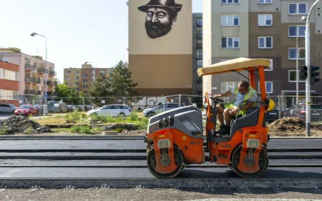Část Zikovy ulice se brzy otevře, stavba tramvajové trati v Olomouci pokročila