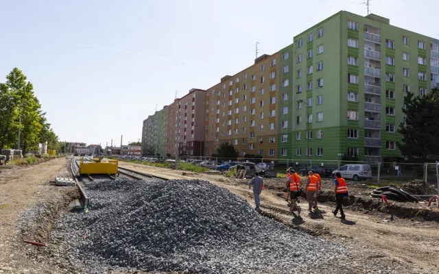 Část Zikovy ulice se brzy otevře, stavba tramvajové trati v Olomouci pokročila