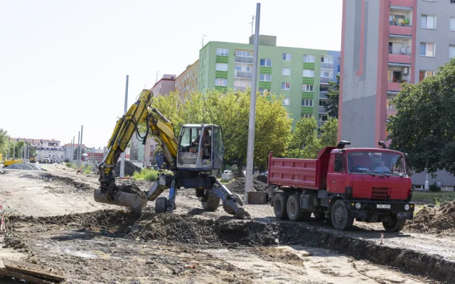 Část Zikovy ulice se brzy otevře, stavba tramvajové trati v Olomouci pokročila