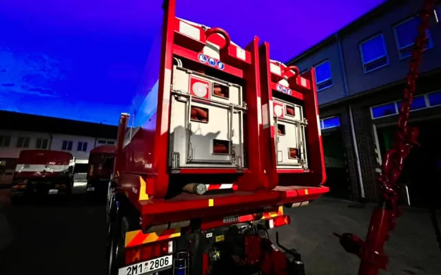 Na pomoc Českému Švýcarsku: k požáru v Hřensku vyrazili i hasiči z Olomouckého kraje