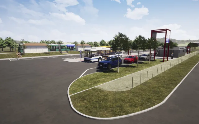 Vizualizace nové podoby autobusového nádraží v Litovli