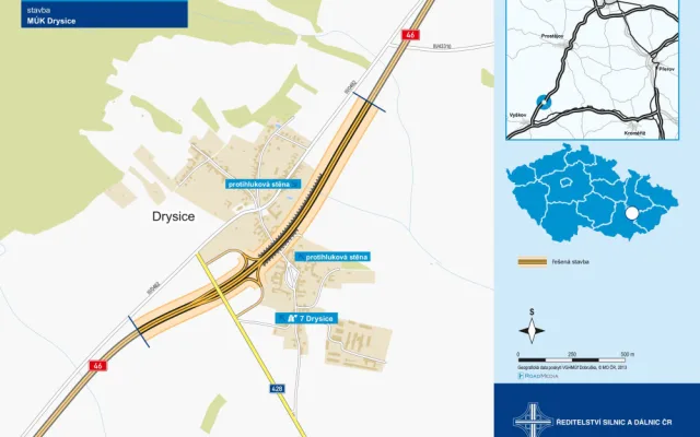 Cesta z Olomouce na Brno bez omezení. Dělníci opravili sjezd u Drysic