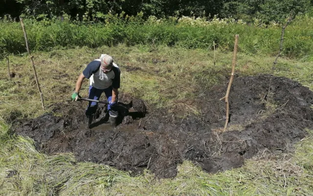 Dobrovolníci vyhloubili na Prostějovsku soustavu tůní. Ty nejmenší poslouží mlokům