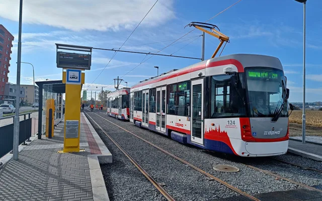 Novou olomouckou trať už testují tramvaje. Cestujícím se otevře v listopadu