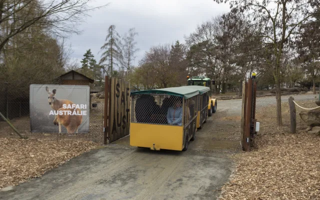FOTOGALERIE: Vláčkem za soby a klokany. Zoo Olomouc otevřela dvě nové části safari