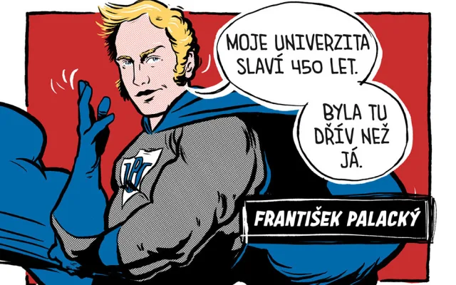 Superhrdinové Palacký a svatá Pavlína. Olomouc společně s univerzitou představila nový vizuál