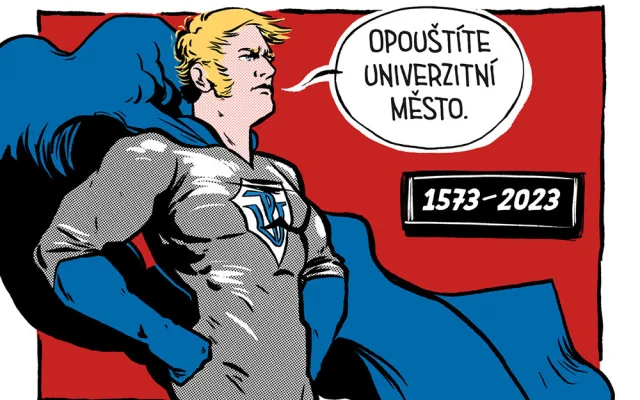 Superhrdinové Palacký a svatá Pavlína. Olomouc společně s univerzitou představila nový vizuál