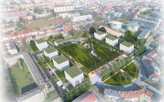 2. cena - Atelier Gaia - krajinářská architektura s.r.o., Lucie Langová, M.Sc., Ing. arch. Veronika Hladíková, Ing. Anna Petříková, Ing. Tereza Vařejová, Ing. Vilém Řiháček, Ing. arch. Lubomír Písarčík 1