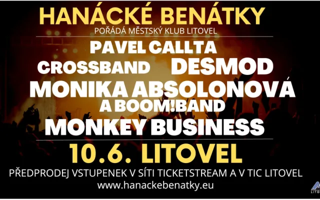 Celoměstská akce Hanácké Benátky v Litovli potěší nejen dospělé skvělými kapelami, ale i děti, pro které je připraven program v parku Míru zdarma