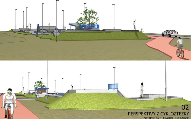 Mládež v Hranicích bude mít nový moderní skatepark s osvětlením. Sloužit začne ještě letos