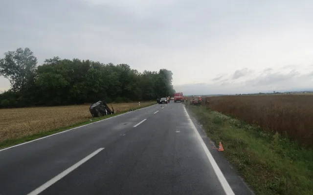 Čtyři zranění u Štěpánova. Mladá řidička nezvládla fabii a srazila se s protijedoucím vozem