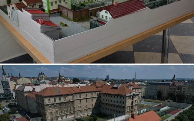 Maketa olomoucké věznice prošla obnovou. Odsouzený doplnil místo pro psa či ostnaté dráty