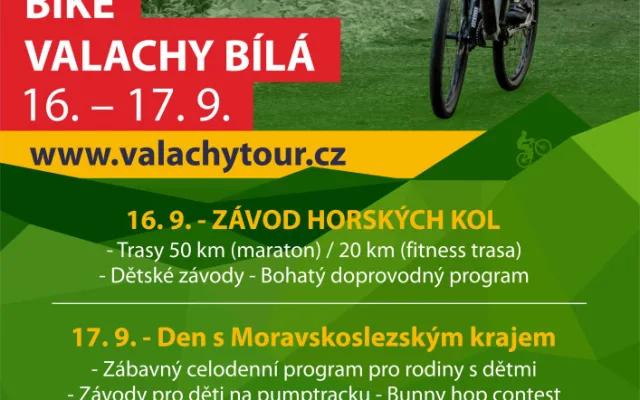 Bike Valachy: užijte si na Bílé víkend se závody i programem pro celou rodinu