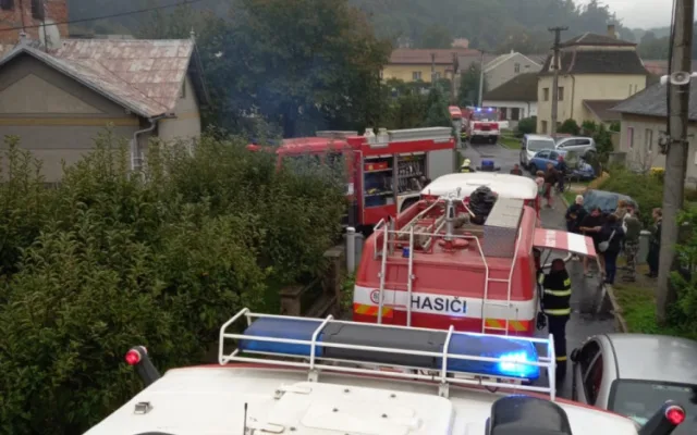 Ve vesnici pod Helfštýnem hořel rodinný dům. Jeden člověk utrpěl popáleniny