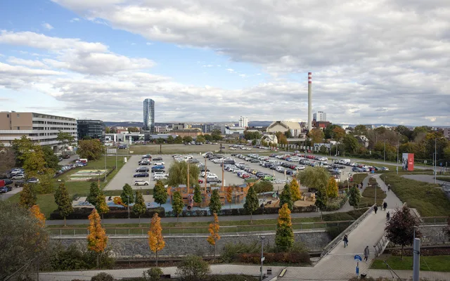 Na parkovacích plochách u Šantovka má vzniknout nová čtvrť Šantovka District
