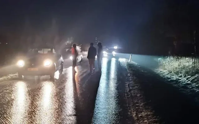 Nehodou zablokovaná silnice u obce Nové Zámky na Litovelsku