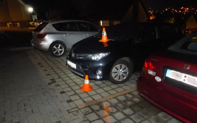 Opilý a hladový senior vyrazil autem na nákup. Naboural plot i dvě auta a popral se svědkem