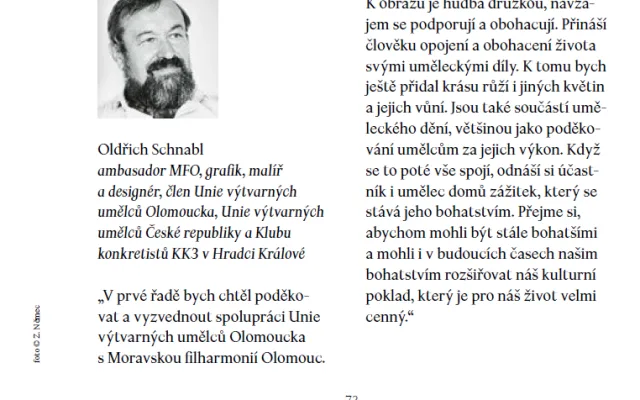 Cenzura v Moravské filharmonii? Z brožury zmizely kritické příspěvky některých ambasadorů