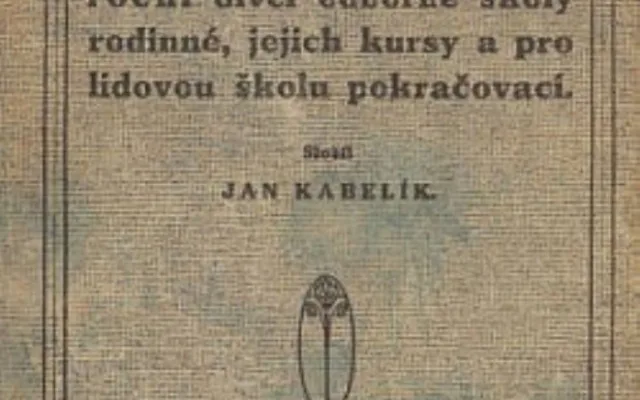 Jan Kabelík byl pedagogem, literárním historikem i autorem učebnic. V Přerově spoluzakládal muzeum