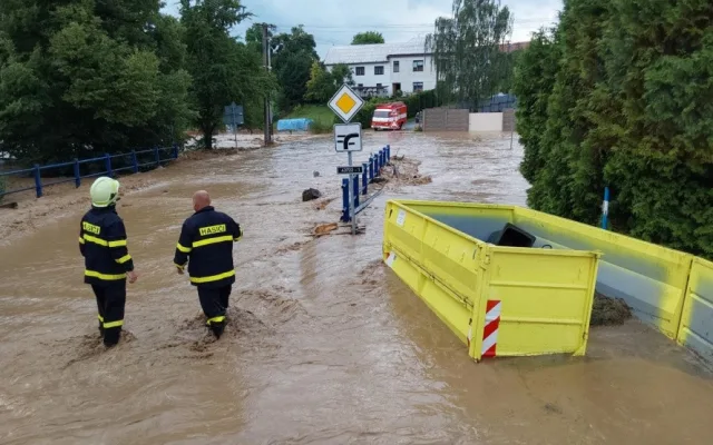 V obcích Šišma a Kladníky na Přerovsku došlo k lokálním záplavám