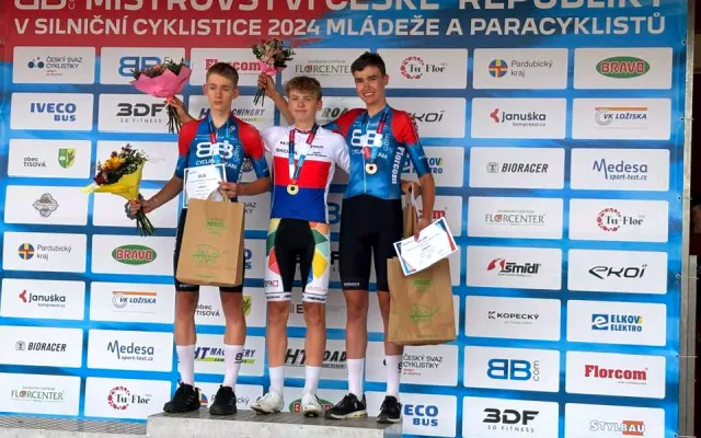 Jakub Tesařík se v sobotní časovce na MČR v mládež v Tisové postavil na stupínek nejvyšší.