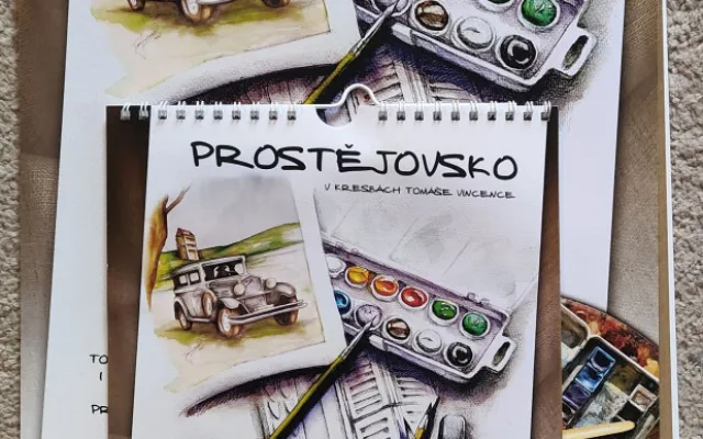 Výtvarník po loňském úspěchu připravil další unikátní kalendáře. Tématy jsou Prostějov, jeho okolí a industrie