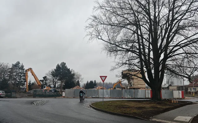 Demolice areálu pro nový Lidl v Litovli výrazně pokročila, úřad zahájil stavební řízení