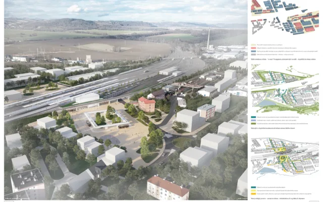 Nový terminál na vysokorychlostní železnici v Hranicích se přiblíží k městu. Radnice chce spojení s autobusy