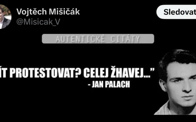 Komunista zesměšňuje popravu Horákové nebo smrt Palacha. Bolševický prase, píší lidé v komentářích
