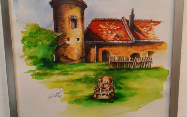 FOTO: Galerie na obecním úřadě. Výtvarník Tomáš Vincenec rozsvítil Ptení výstavou svých obrazů