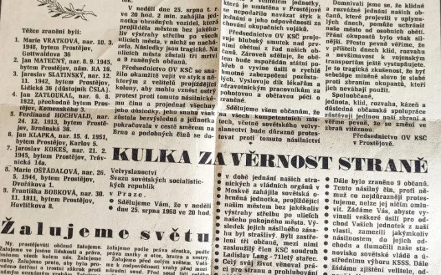 Urologové z Olomouce operovali pacienta postřeleného v roce 1968 sovětskými okupanty
