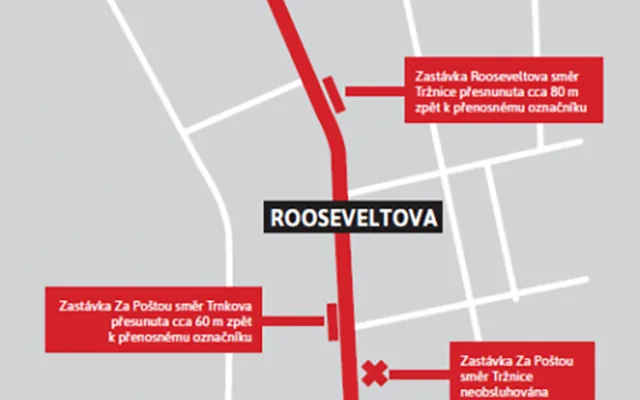 Olomouc v dubnu zahájí trojici oprav silnic, neprůjezdná bude Rooseveltova či Pionýrská
