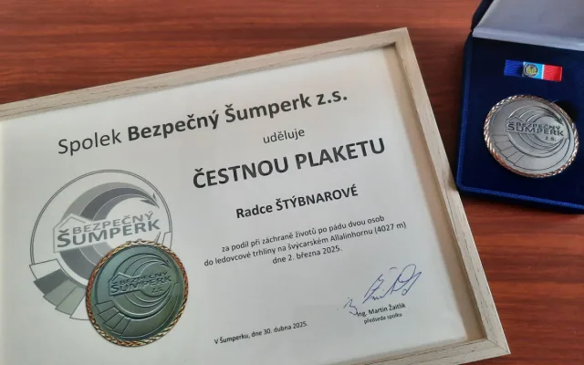 Ocenění pro policistku ze Šumperka. V Alpách zachránila dva horolezce