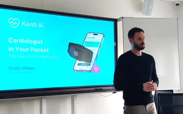 Olomoucký startup, který se zabývá prevencí srdečních onemocnění, zaujal studenty z Izraele
