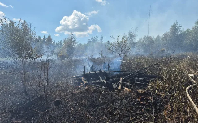 Třetí stupeň poplachu na Uničovsku. U lesního požáru pomůže vrtulník i dron