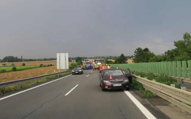 Nehody zablokovaly dálnici D46 u Olomouce. Pět aut bouralo kvůli nedodržení odstupů