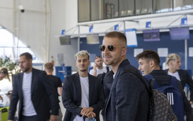 Hráči Sigmy na ostravském letišti