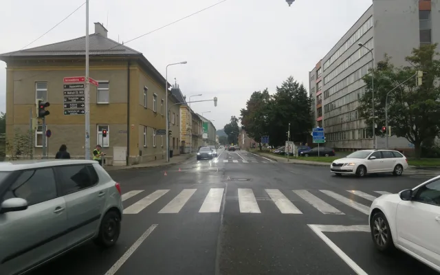 Kdo může za srážku Audi s Kodiaqem v Šumperku? Jel jsem na zelenou, tvrdí oba řidiči
