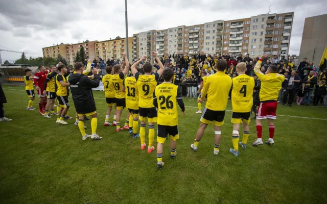 Fotbalová pohádka na Nových Sadech. Divizní tým v poháru srazil Sigmu Olomouc