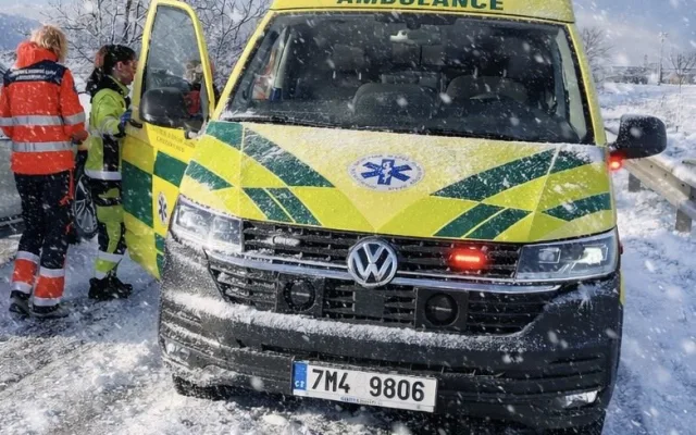 Lidé z Olomouce a okolí padali na ledu. Záchranáři vyjížděli ke čtrnácti zraněným