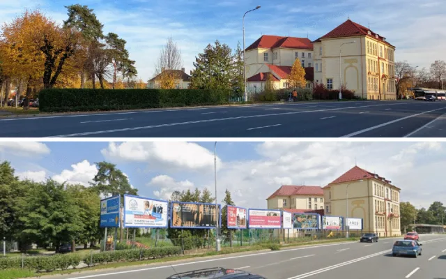 Pryč s vizuálním smogem. Olomouc na řadě míst zatočila s nevzhlednou reklamou