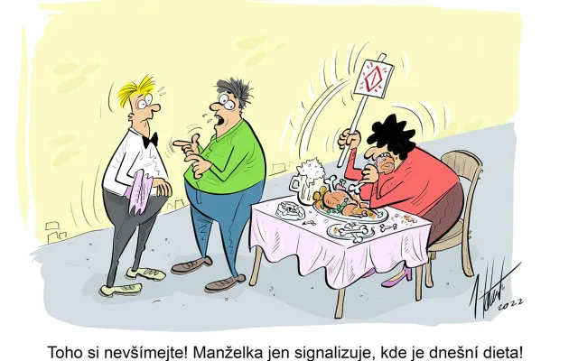 ORAŽENÉ OBRÁZKY: Březnová dávka vtipů od kreslíře Jana Tatarky