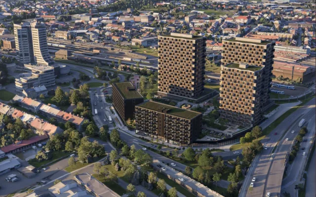 Smetanka Park u olomouckého nádraží má další povolení. Stavba bytového projektu může začít
