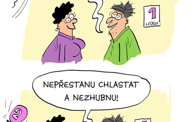 ORAŽENÉ OBRÁZKY: Dubnová dávka vtipů od kreslíře Jana Tatarky