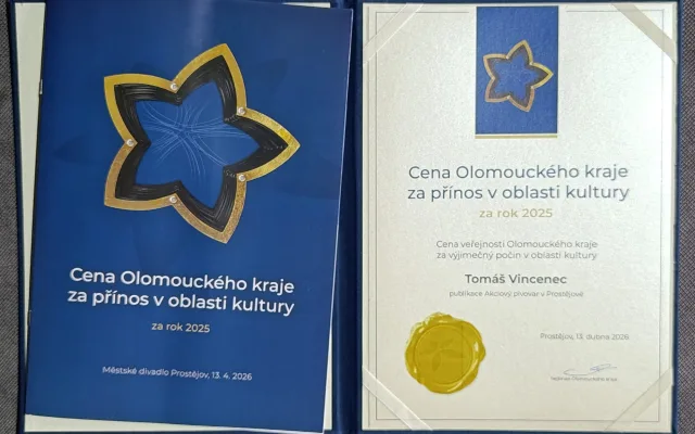 Publikace o historii prostějovského pivovaru získala cenu kraje. Bodovala v hlasování veřejnosti
