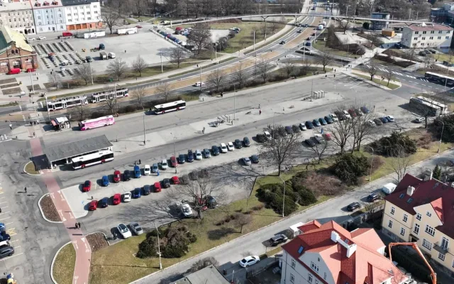 Bývalé autobusové nádraží v Aksamitově ulici v Olomouci - ilustrační foto