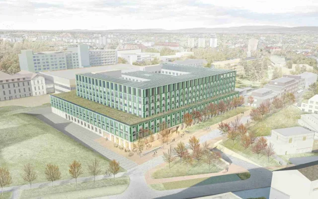 Vizualizace nového pavilonu B Fakultní nemocnice Olomouc