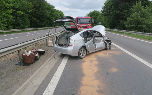 Řidič Dodge rozstřelil na křižovatce v Mohelnici Toyotu, nedal přednost. Škoda je téměř milion